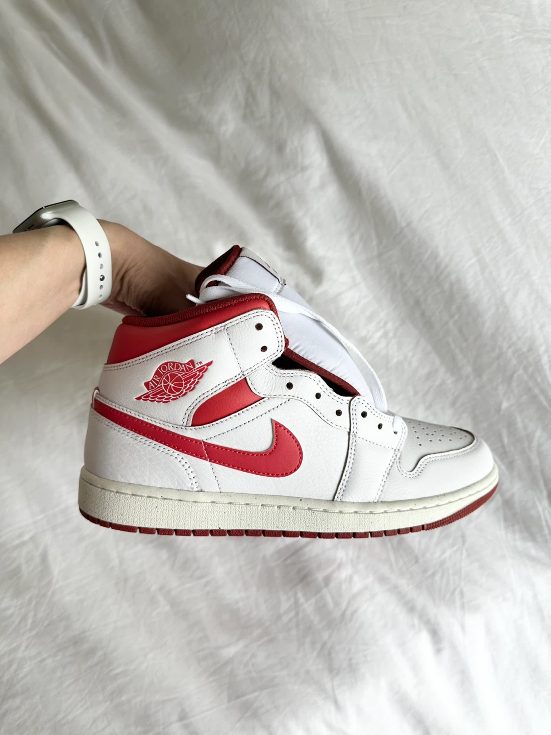 🆕 Nike Air Jordan 1 Mid Se Leather Sneakers US 10.5 - photo 3