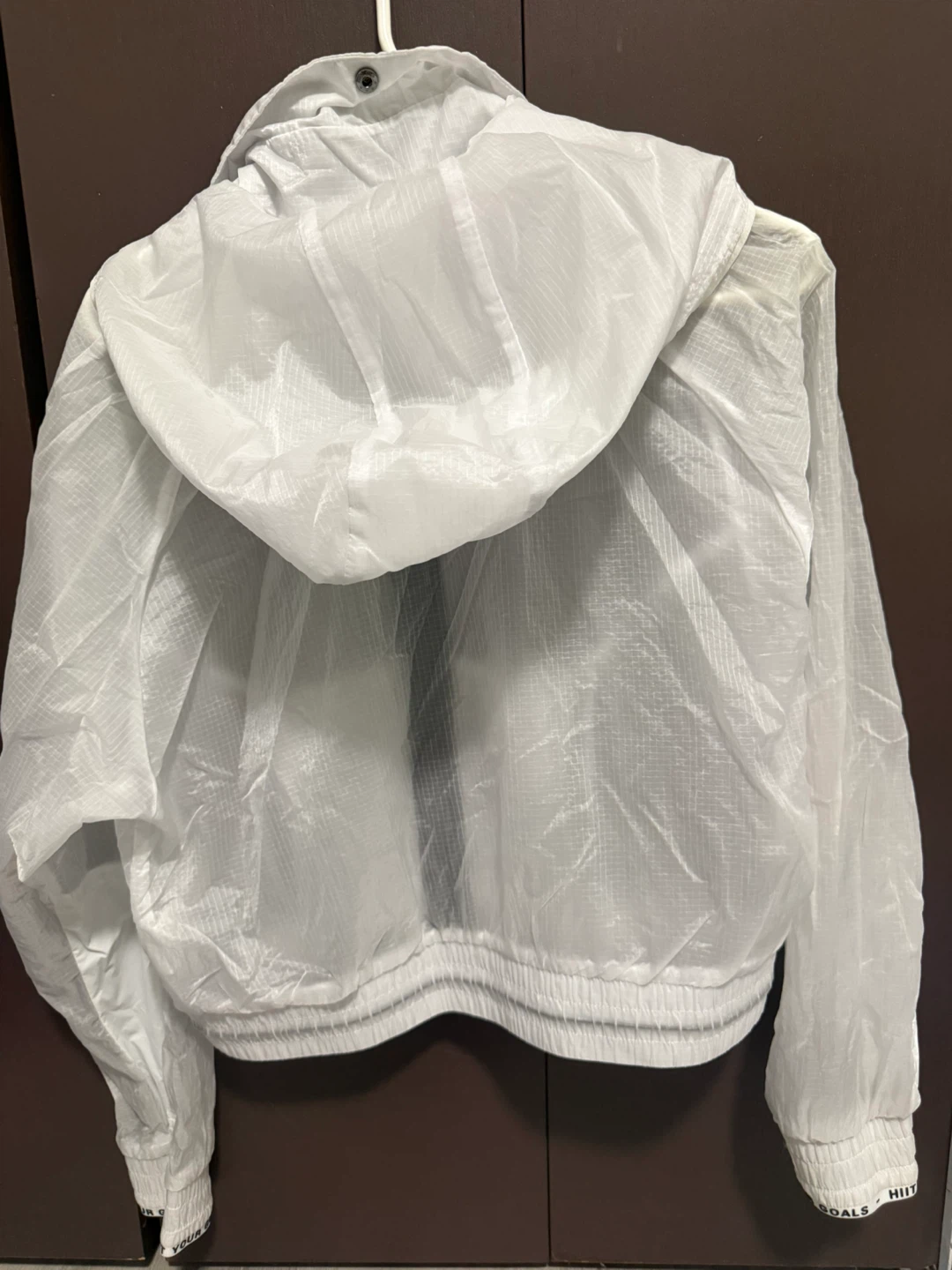 Decathlon White Windbreaker Jacket - Size M - photo 2