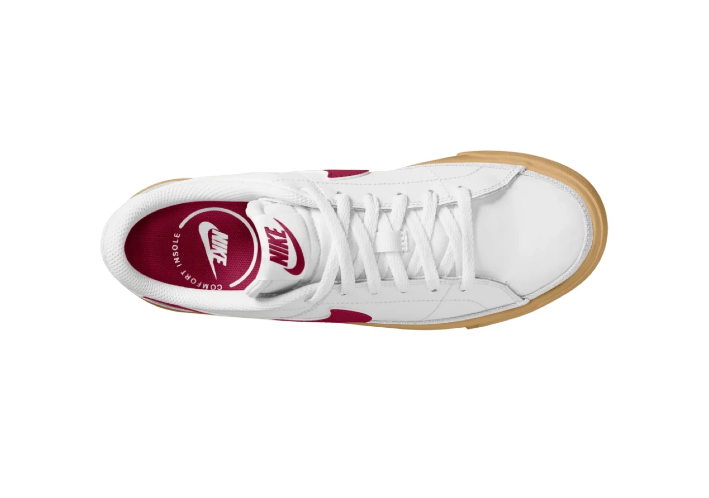 New Nike Court Legacy White/Red Gum Sneakers - photo 3