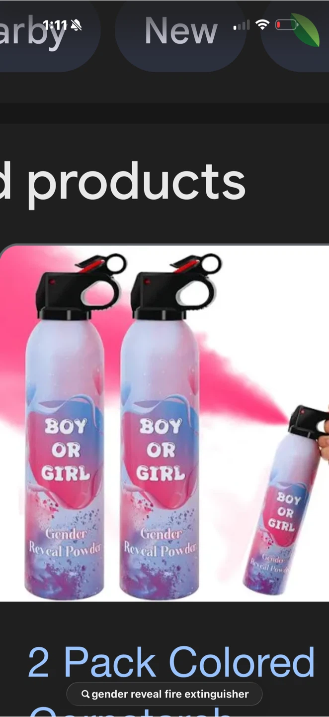 Gender Reveal Powder Fire Extinguisher