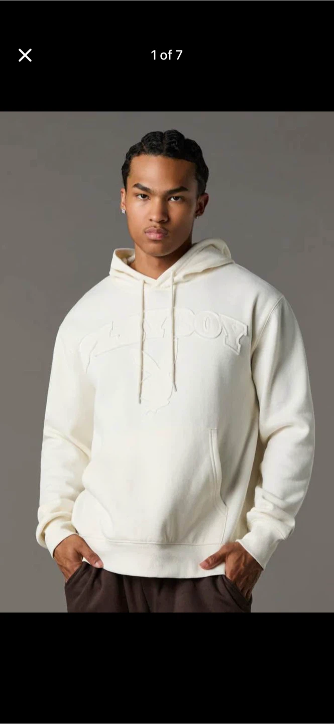 Play boy Cream Hoodie