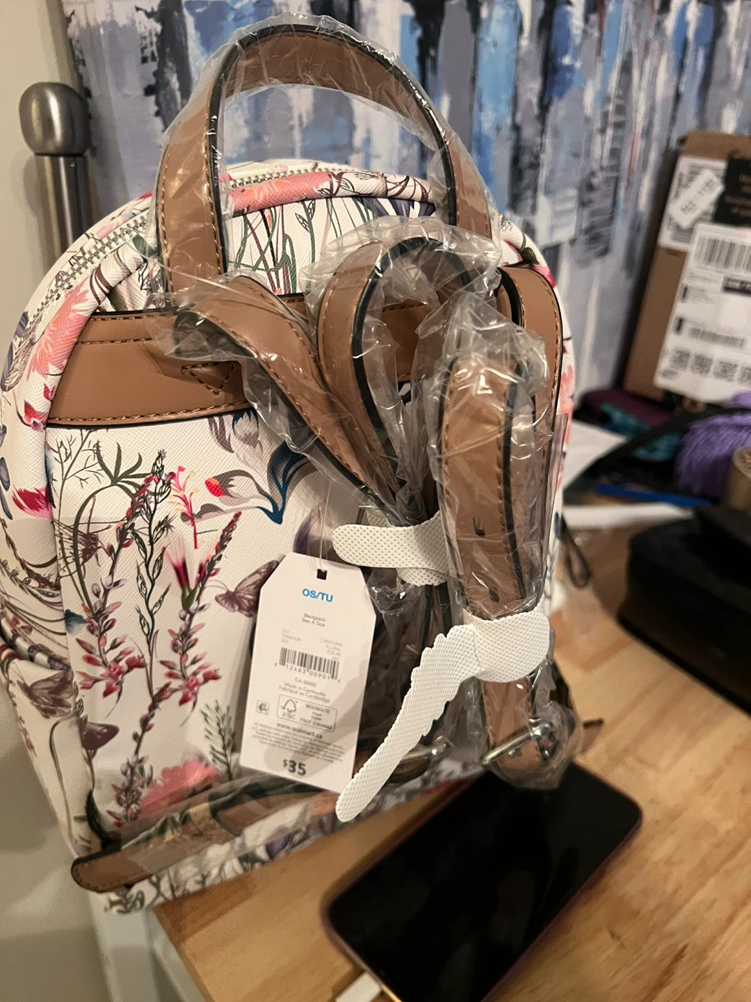 Sac à dos fleuri Os/tu neuf - photo 2