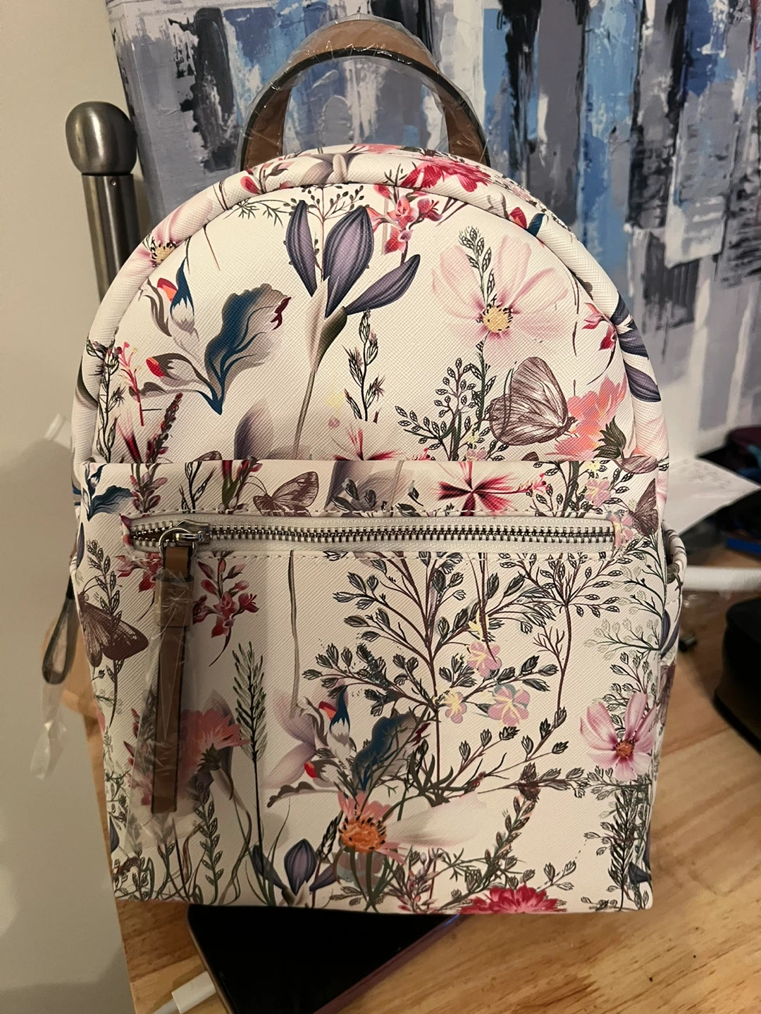 Sac à dos fleuri Os/tu neuf