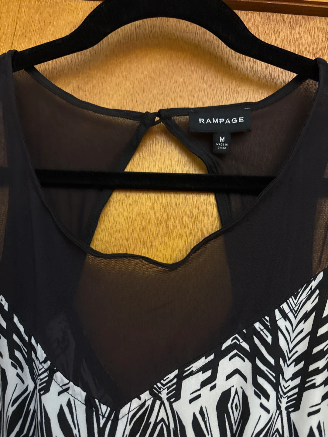 Rampage Black & White Jumpsuit - Size M - photo 2