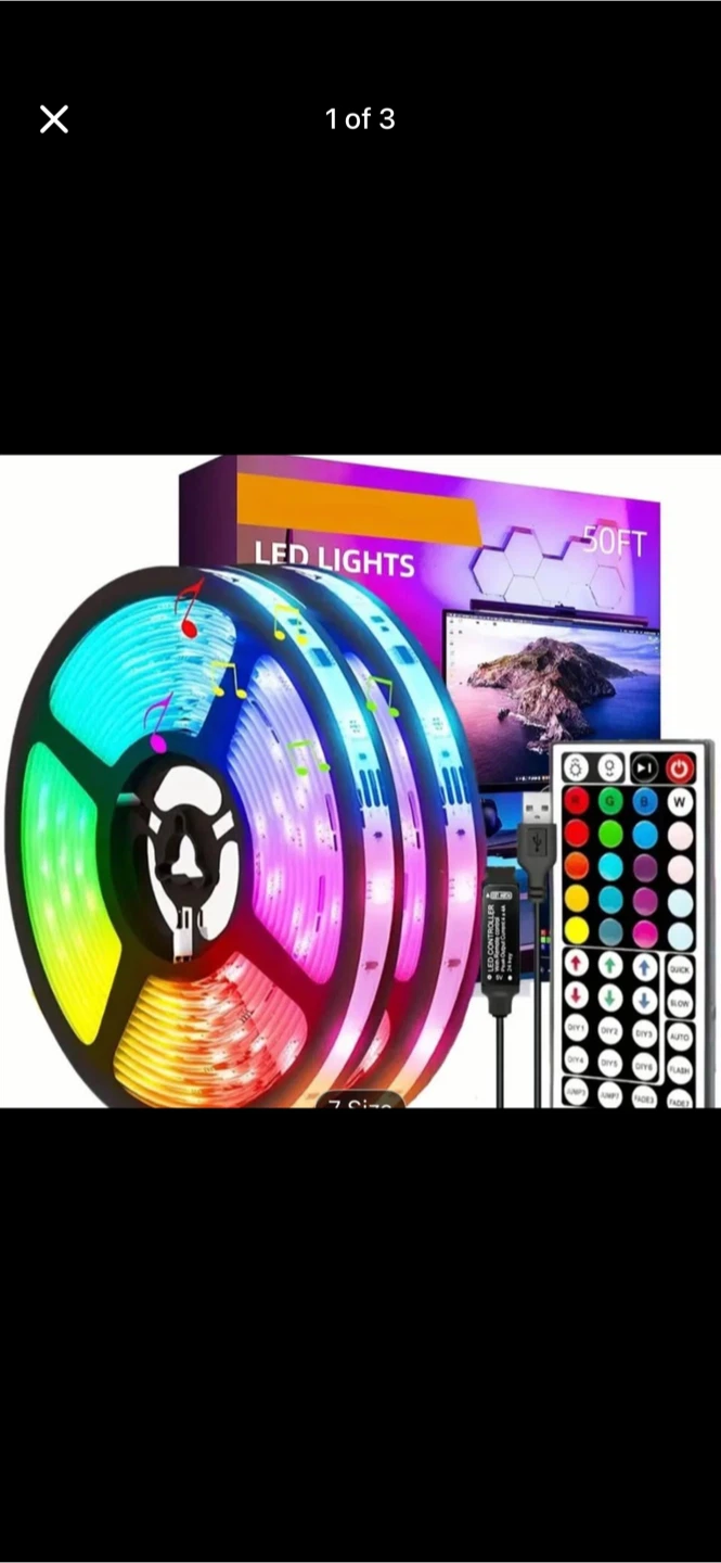 32 ft  LED Strip Lights with Remote