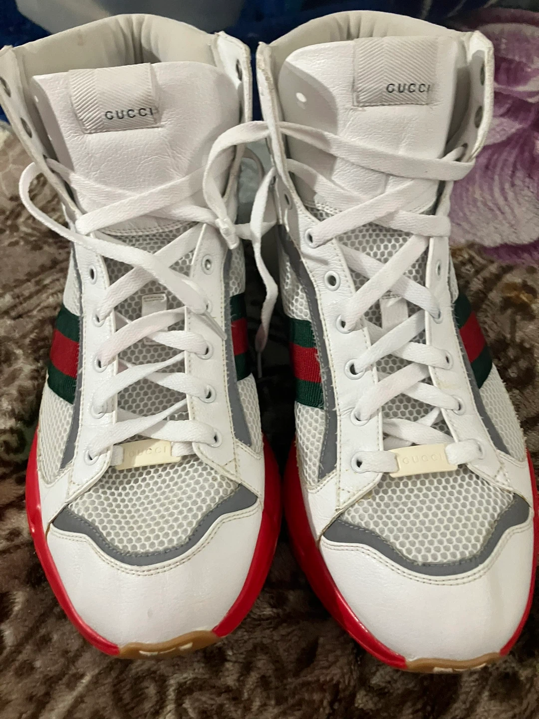 Gucci Rhyton Reflective Hi-Top Men’s Sneakers - photo 3