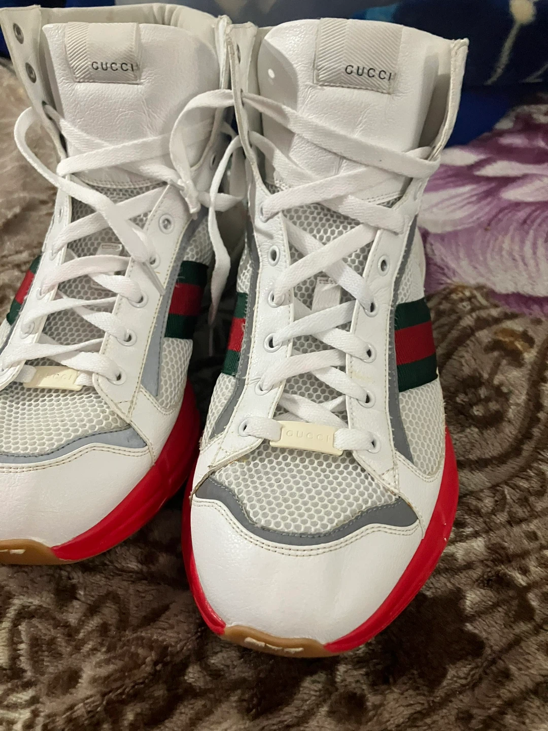 Gucci Rhyton Reflective Hi-Top Men’s Sneakers - photo 4