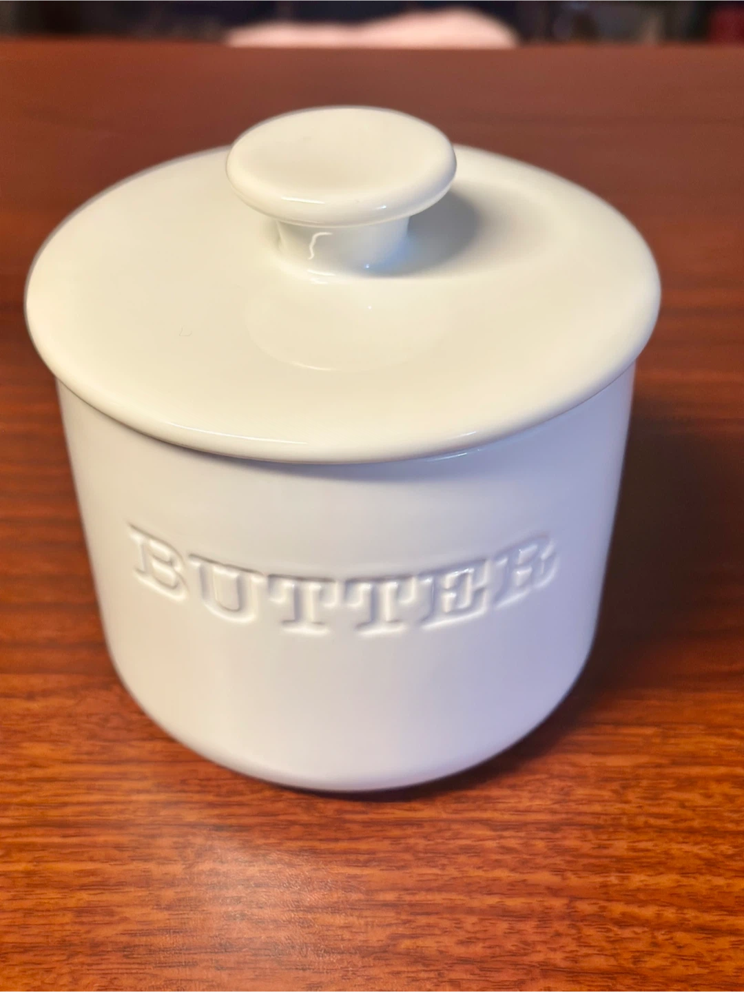 Our Table Simply White Butter Keeper Porcelain