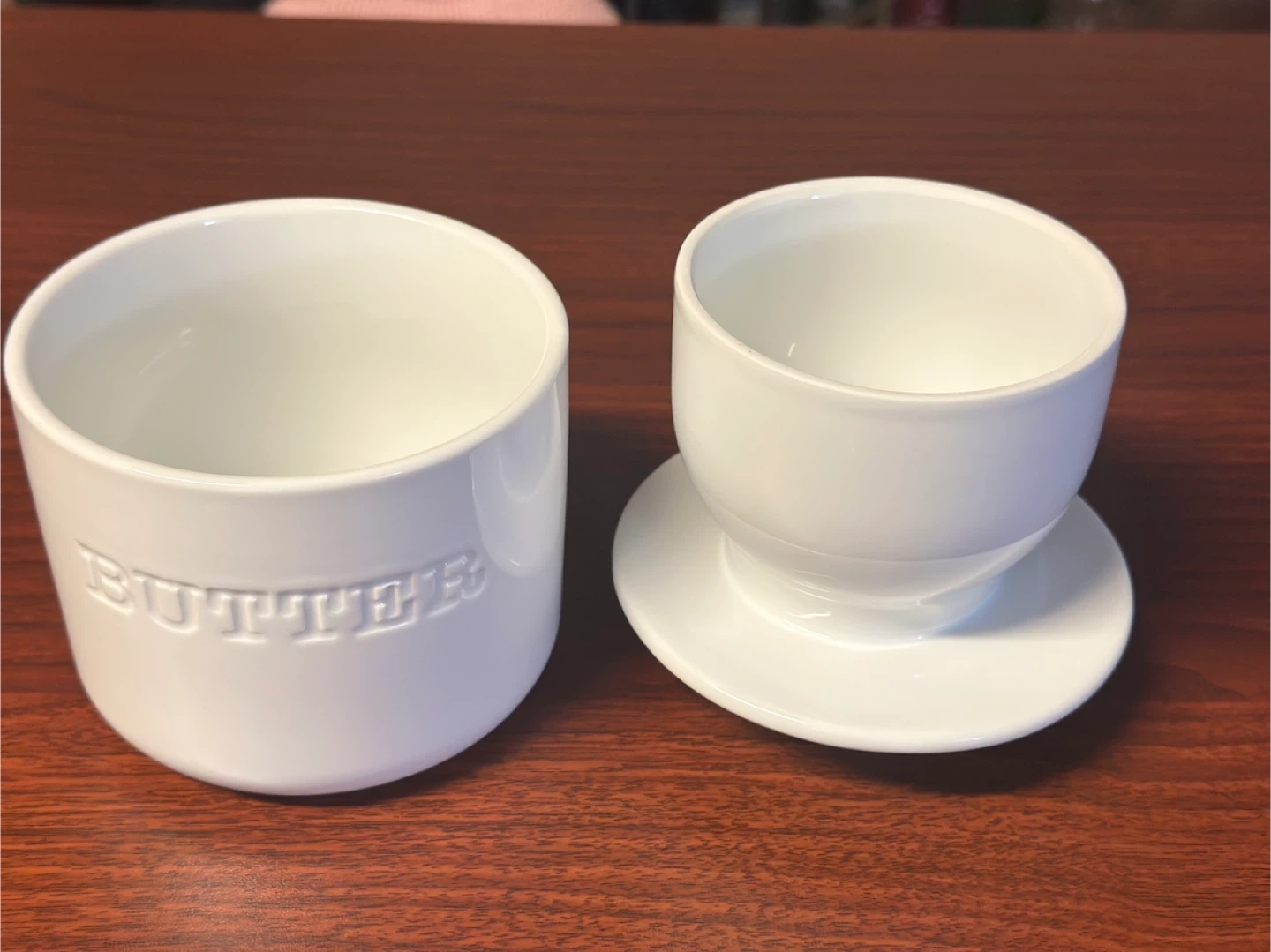Our Table Simply White Butter Keeper Porcelain - photo 2