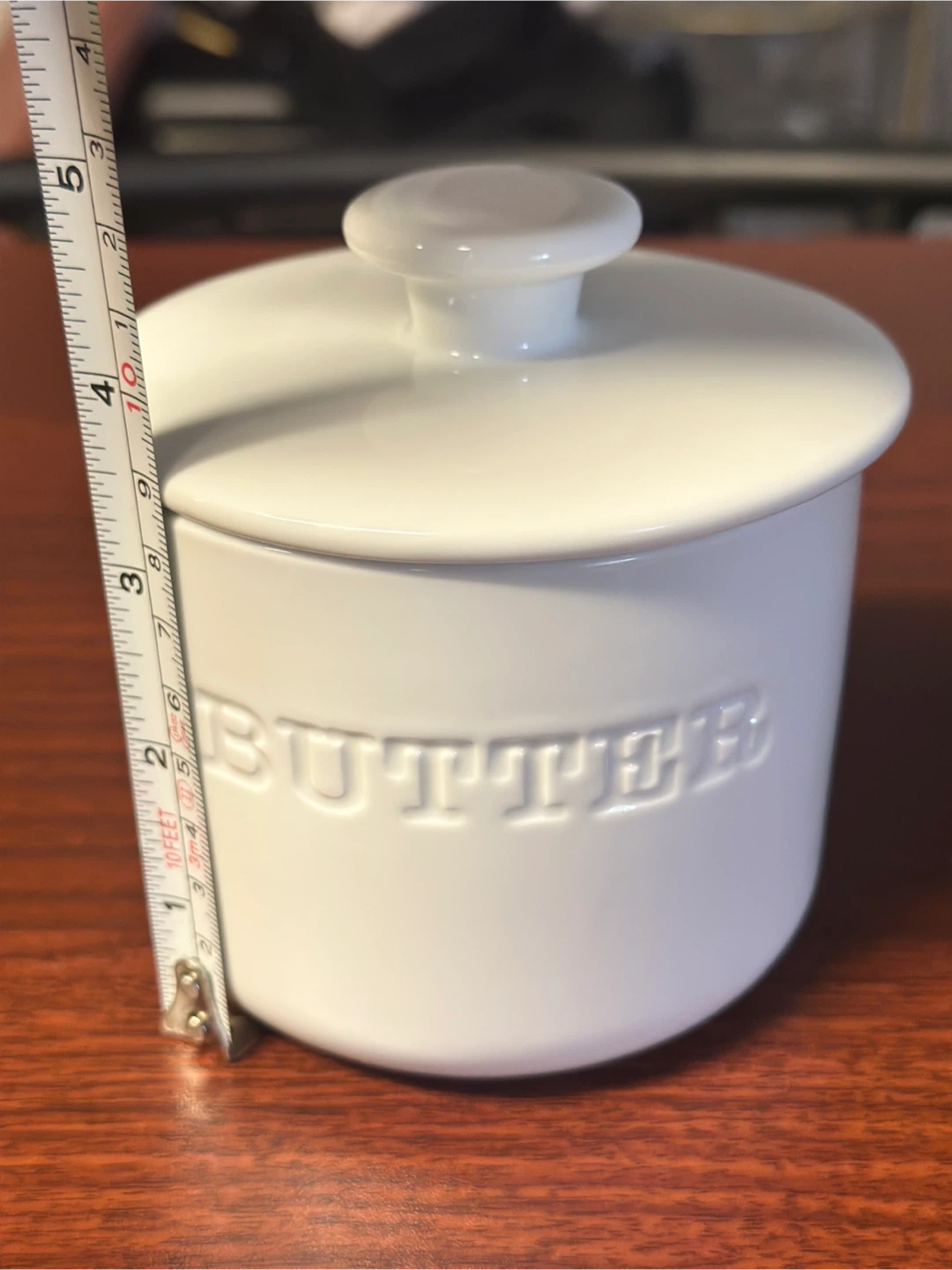Our Table Simply White Butter Keeper Porcelain - photo 3