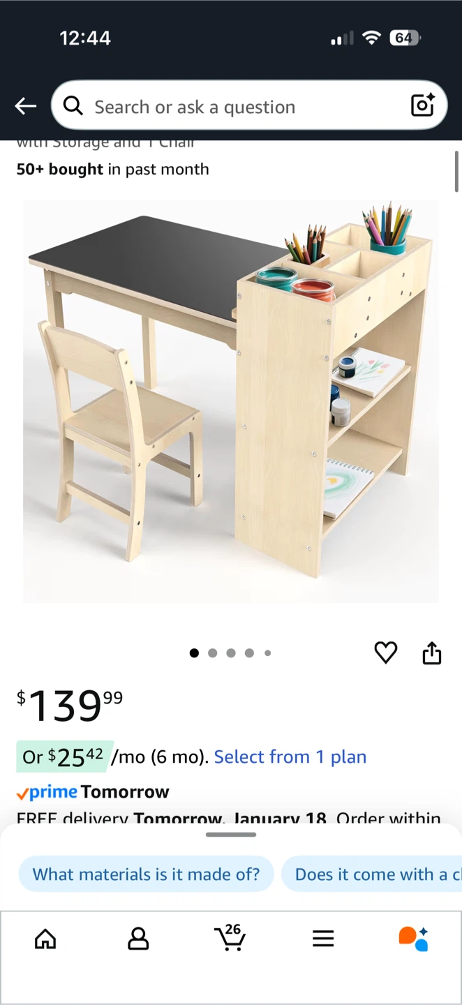 Kids Art Table with Storage and Chairs - photo 5