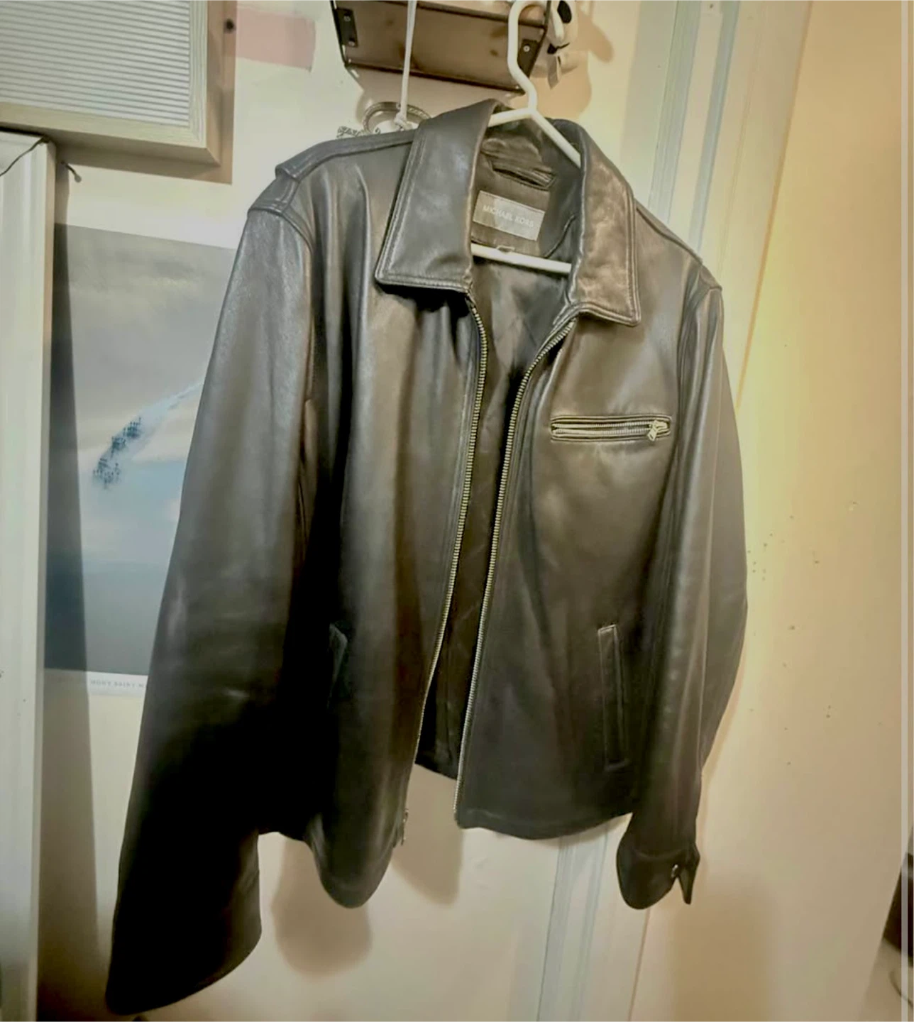 Michael Kors Leather Jacket - Men's