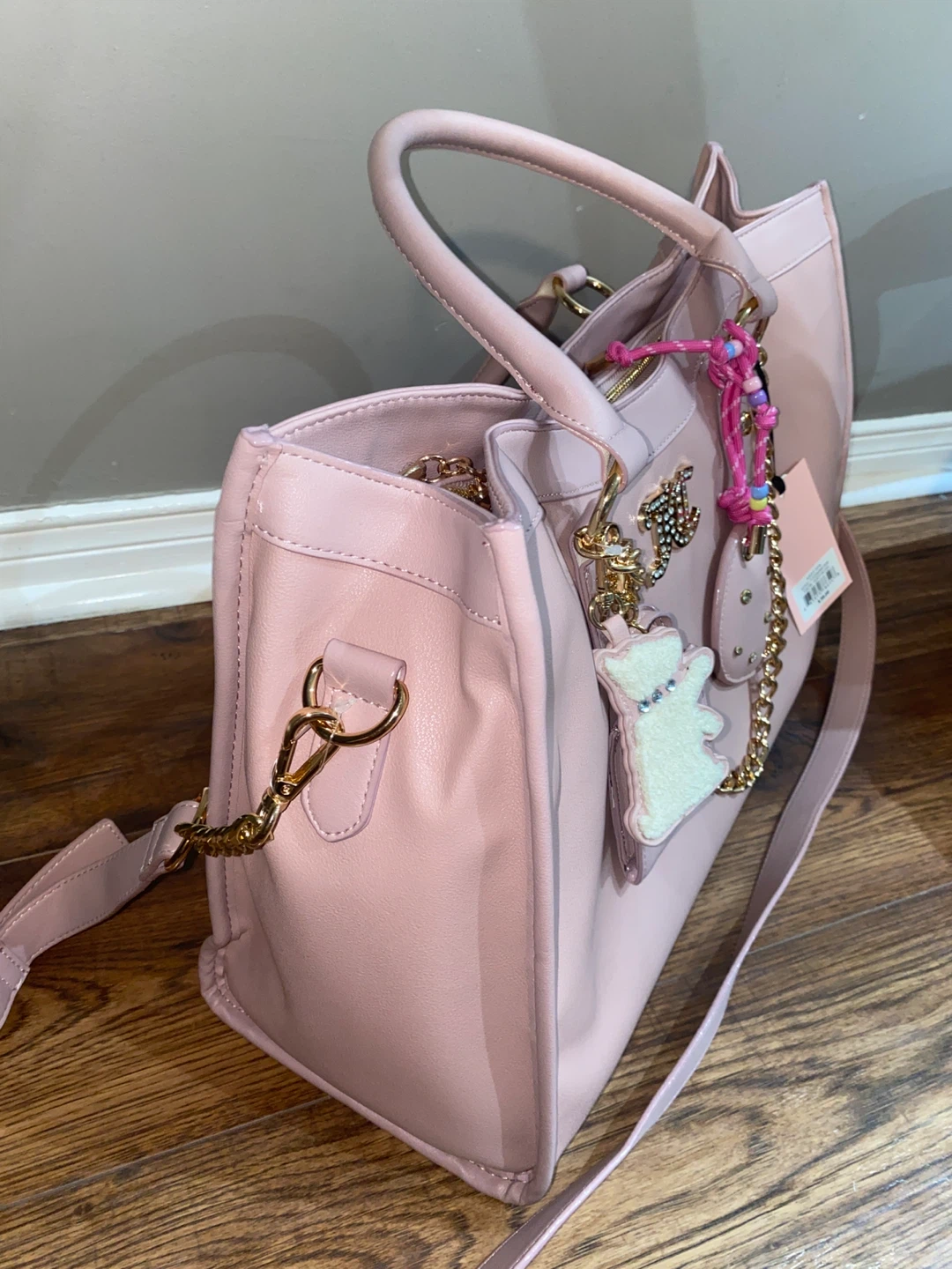 XL Juicy Couture Pink Tote Crossbody Bag - photo 2