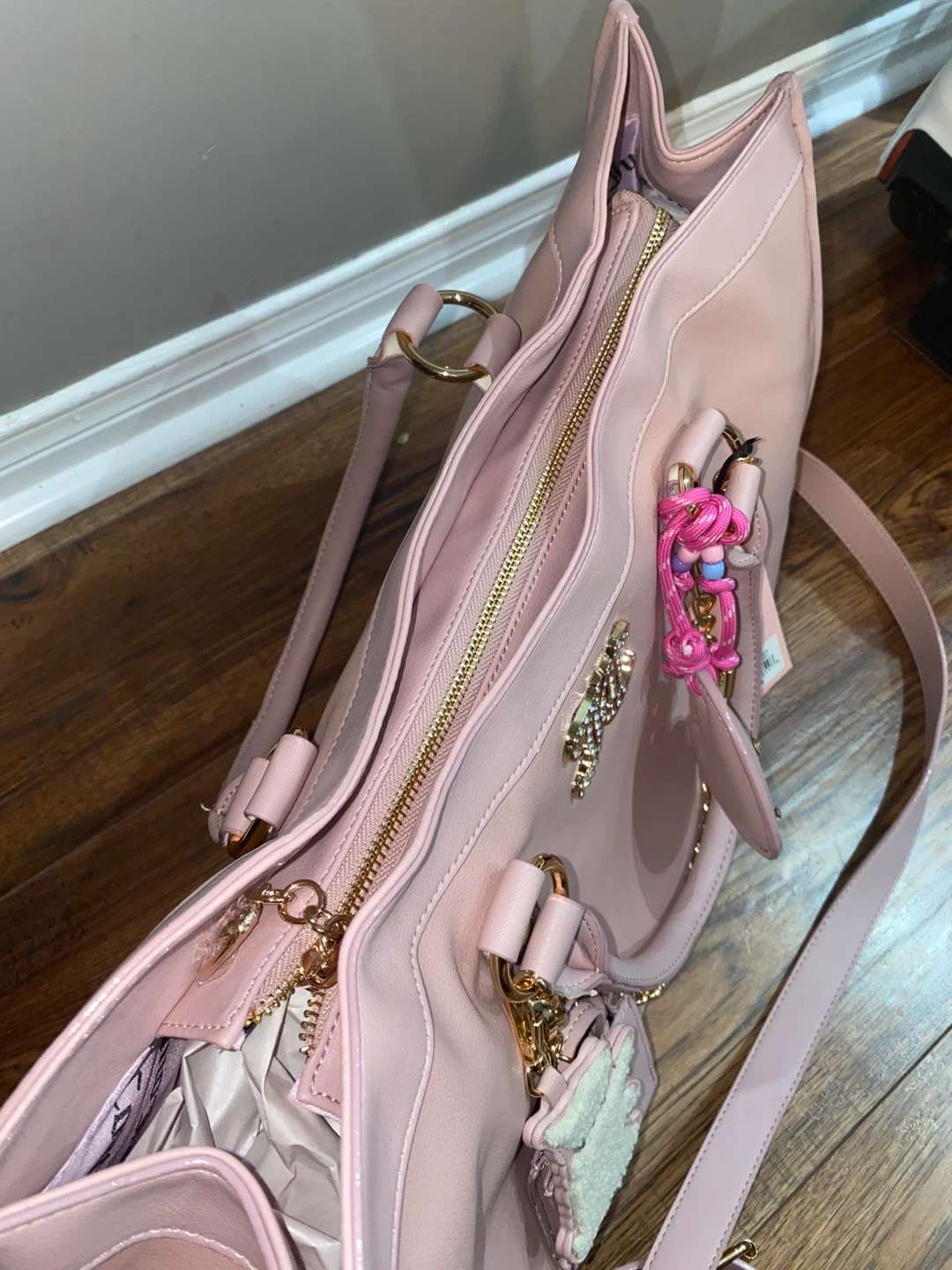 XL Juicy Couture Pink Tote Crossbody Bag - photo 4