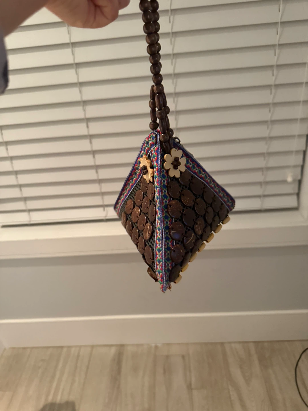 Unique Beaded Pyramid Purse
