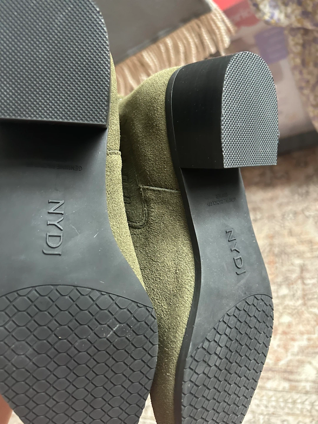 NYDJ Olive Green Suede Ankle Boots - photo 3
