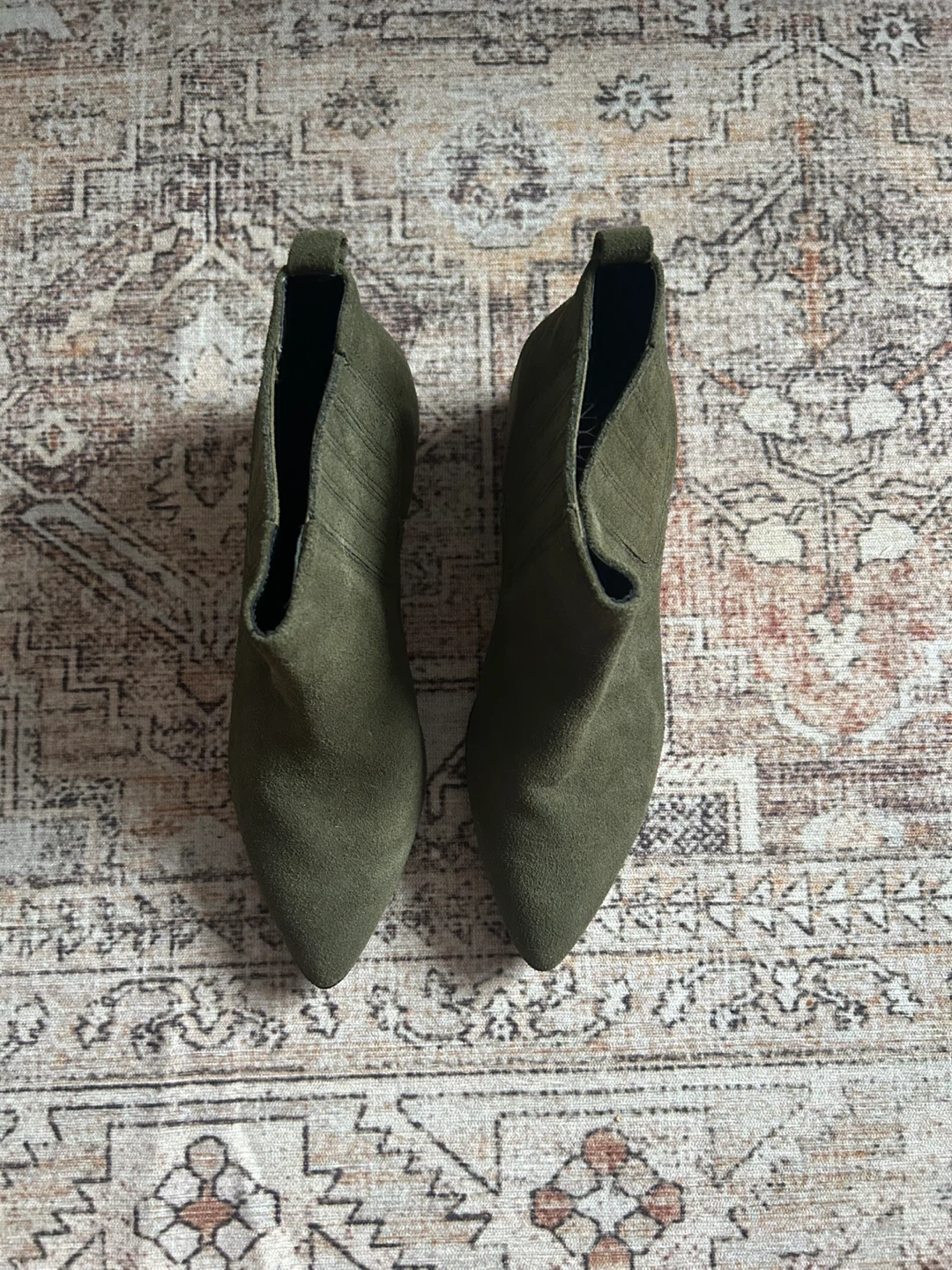 NYDJ Olive Green Suede Ankle Boots - photo 2