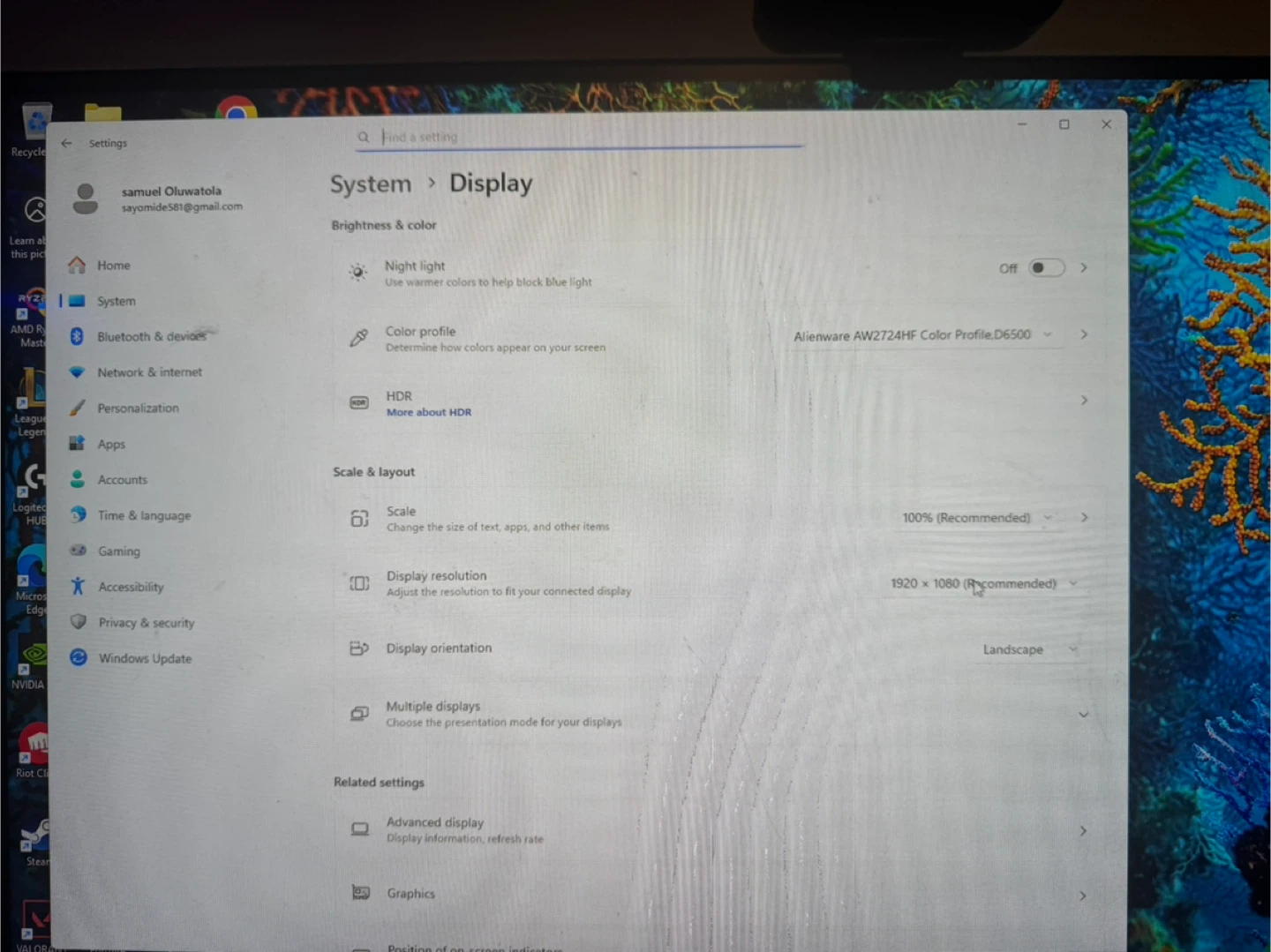 Alienware AW2724HF 27" Gaming Monitor - photo 3