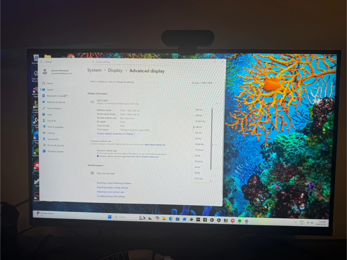 Alienware AW2724HF 27" Gaming Monitor - photo 5