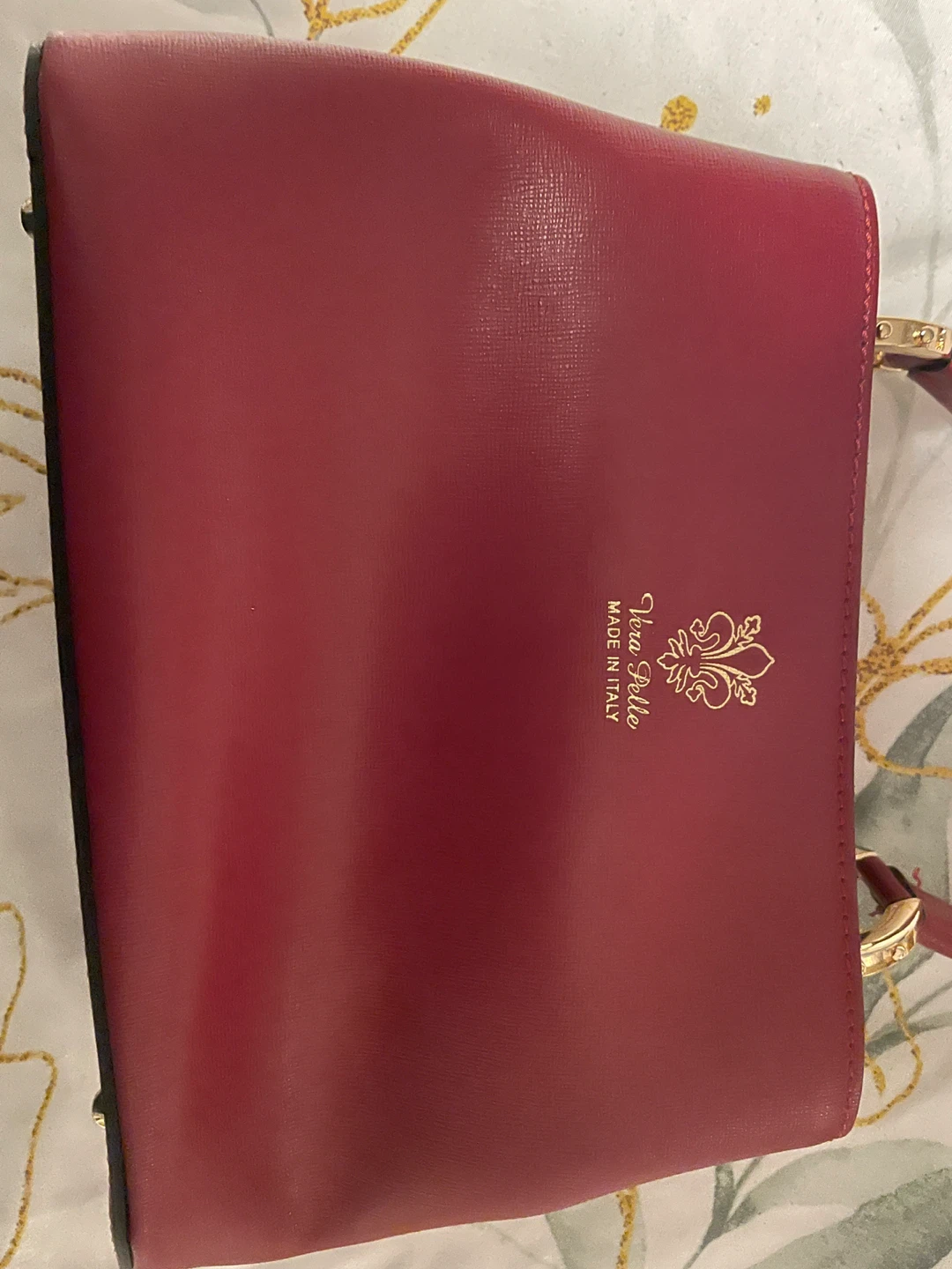 Vera Pelle Made in Italy Red Leather Handbag - photo 2