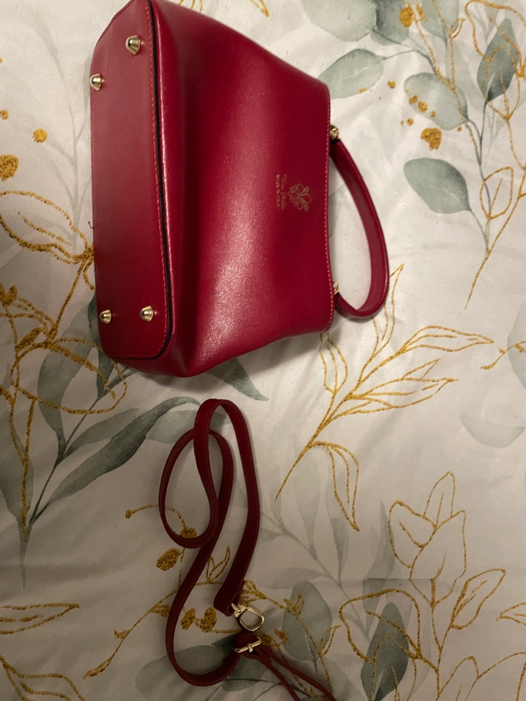 Vera Pelle Made in Italy Red Leather Handbag - photo 5