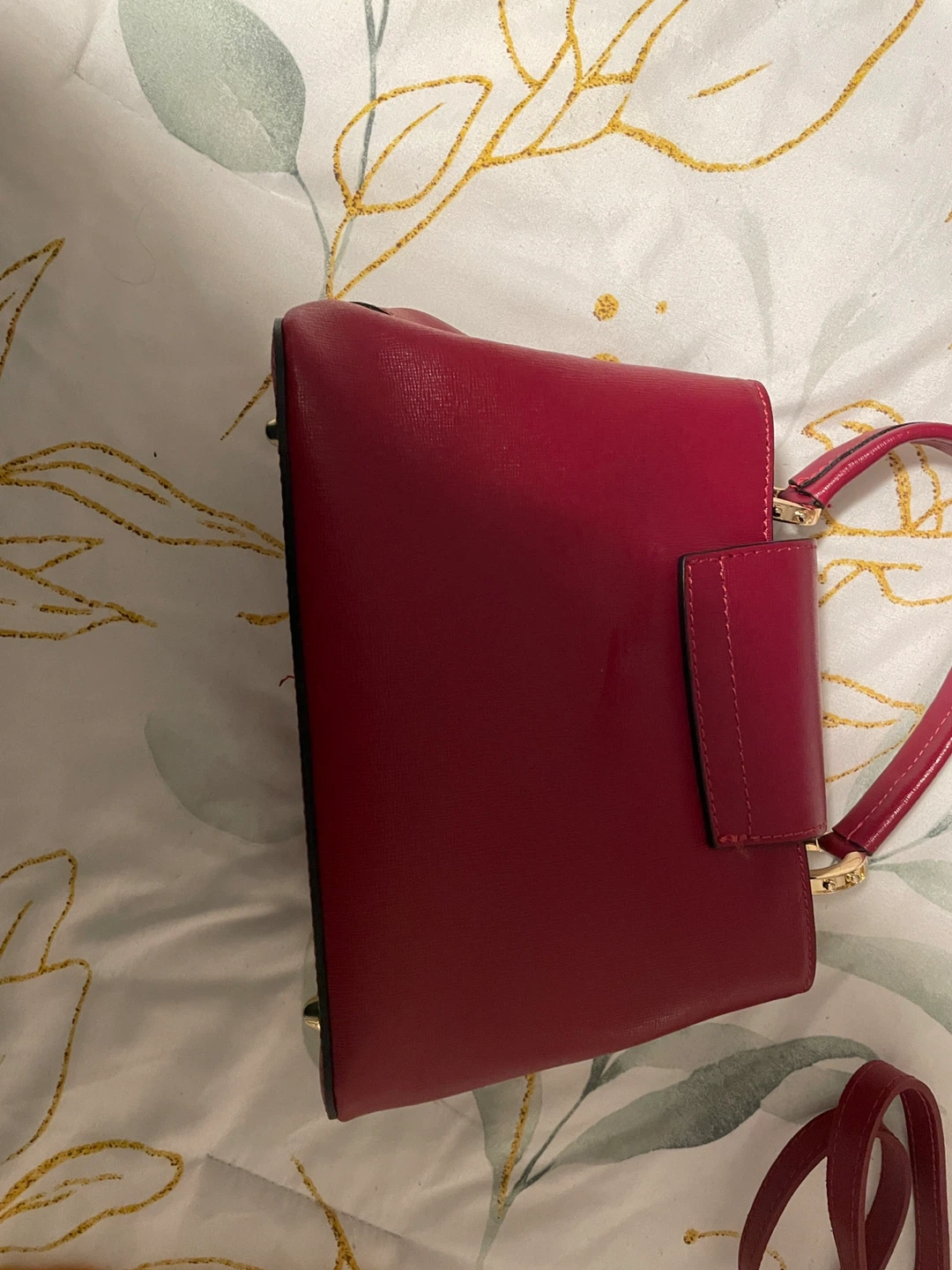 Vera Pelle Made in Italy Red Leather Handbag - photo 3