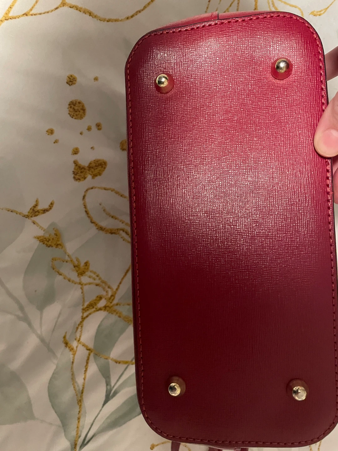 Vera Pelle Made in Italy Red Leather Handbag - photo 4