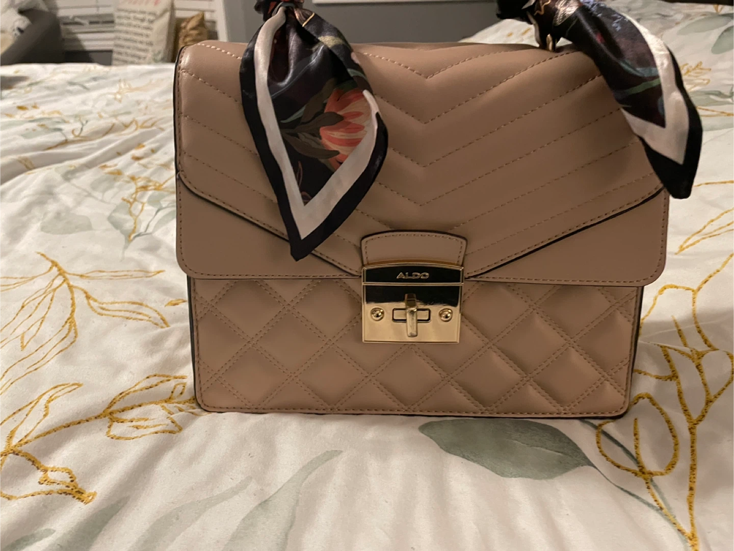 ALDO Quilted Beige Handbag - photo 2