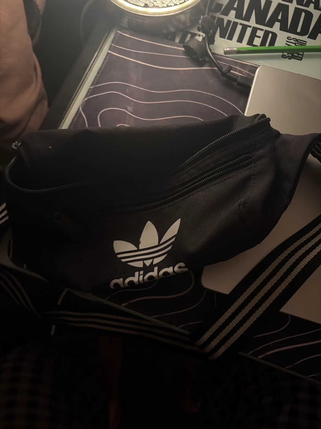 Adidas Black Belt Bag