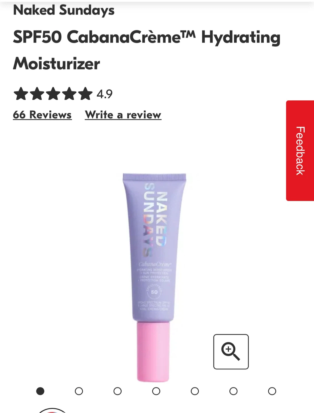 Naked Sundays SPF50 CabanaCrème Hydrating Moisturizer