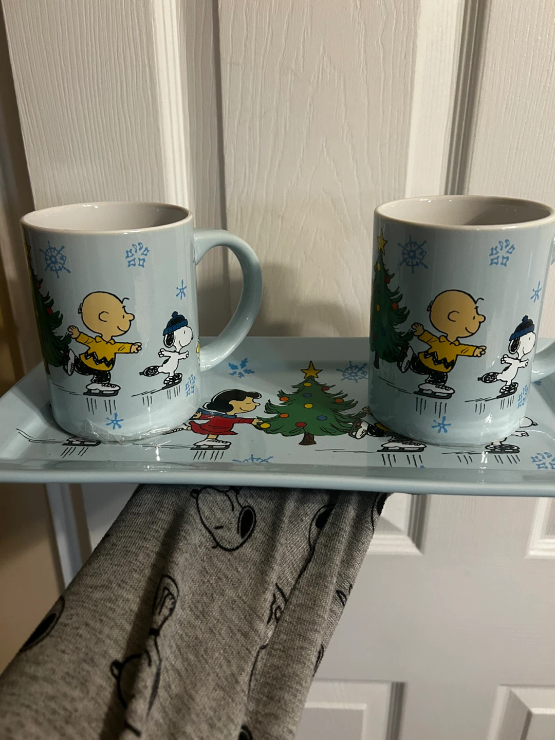 Peanuts Christmas Mug and Tray Set