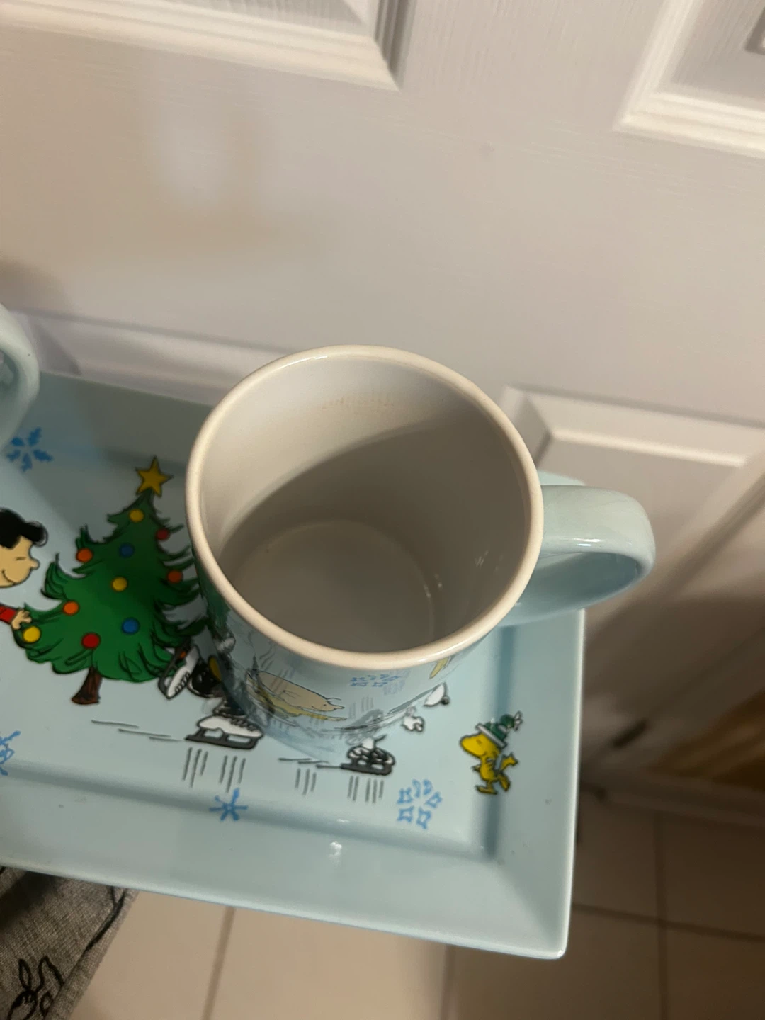 Peanuts Christmas Mug and Tray Set - photo 3