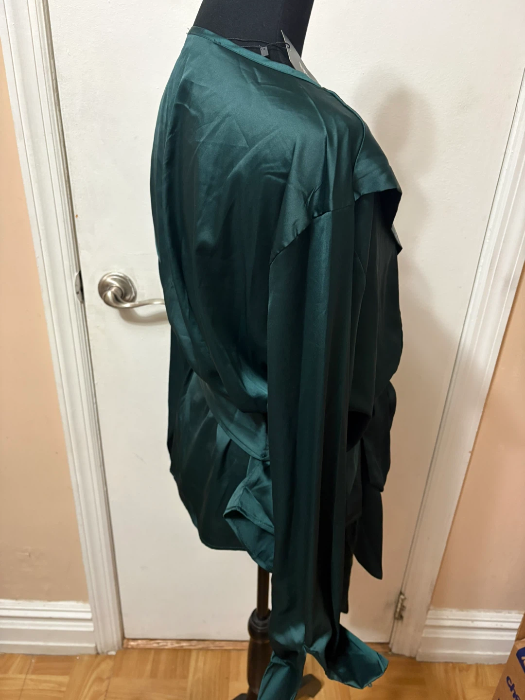 Green Wrap Blouse Incerun - photo 4