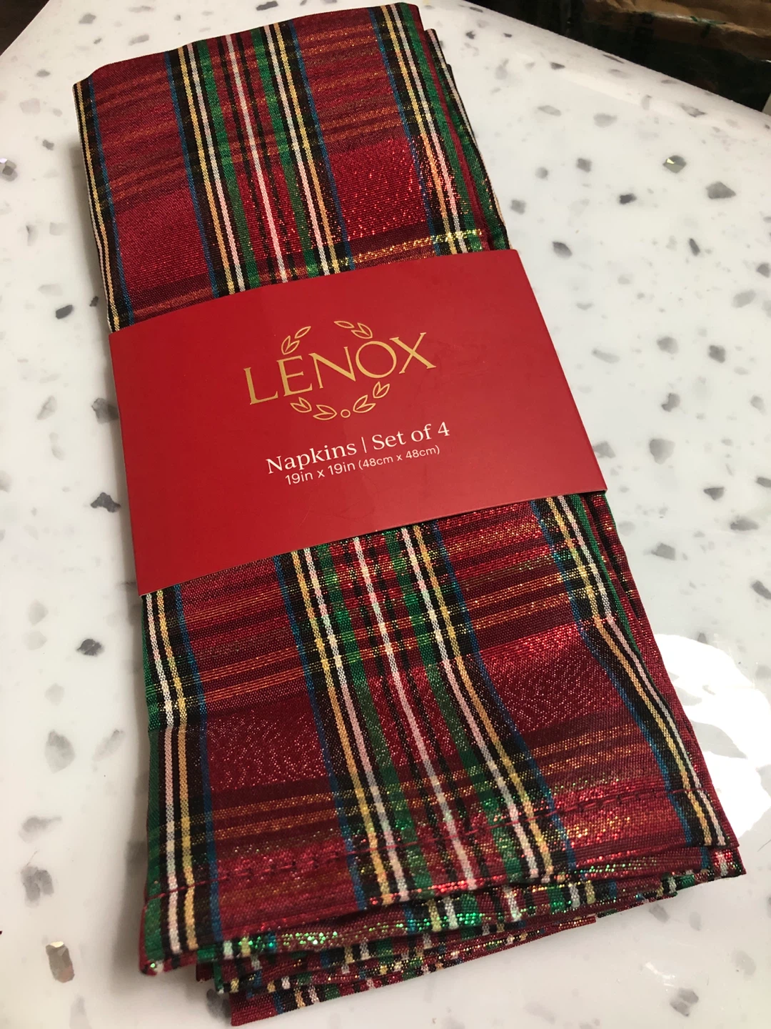 New 🥕 Lenox Holiday Nouveau Dazzle Napkins - Set of 4