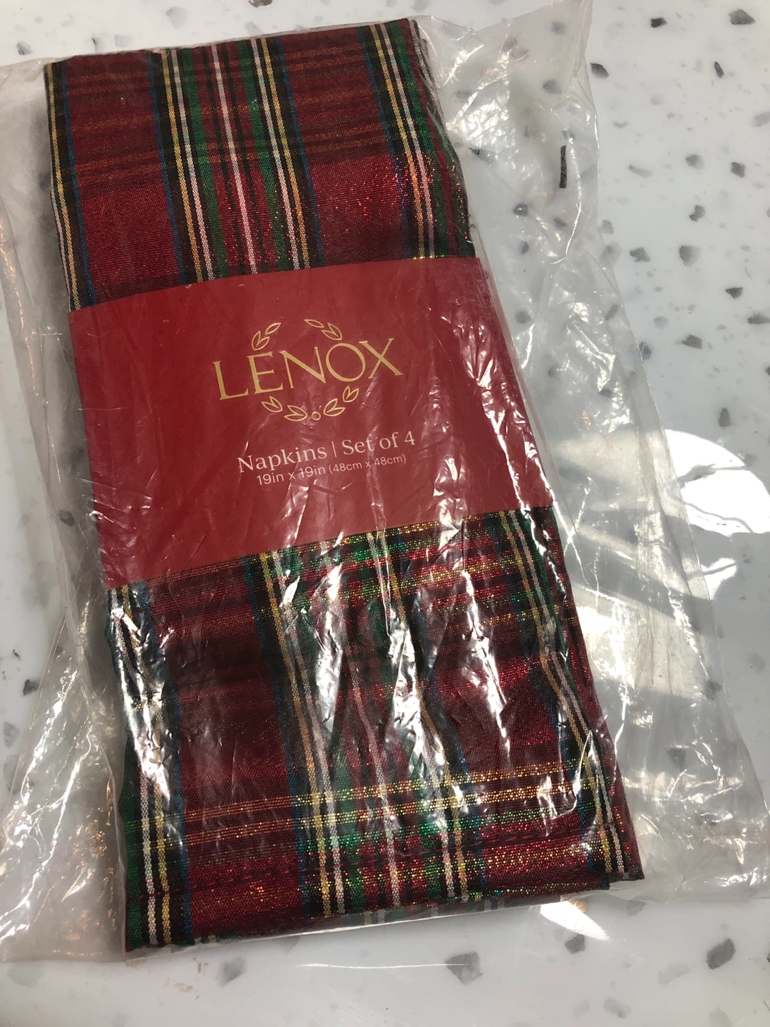 New 🥕 Lenox Holiday Nouveau Dazzle Napkins - Set of 4 - photo 2