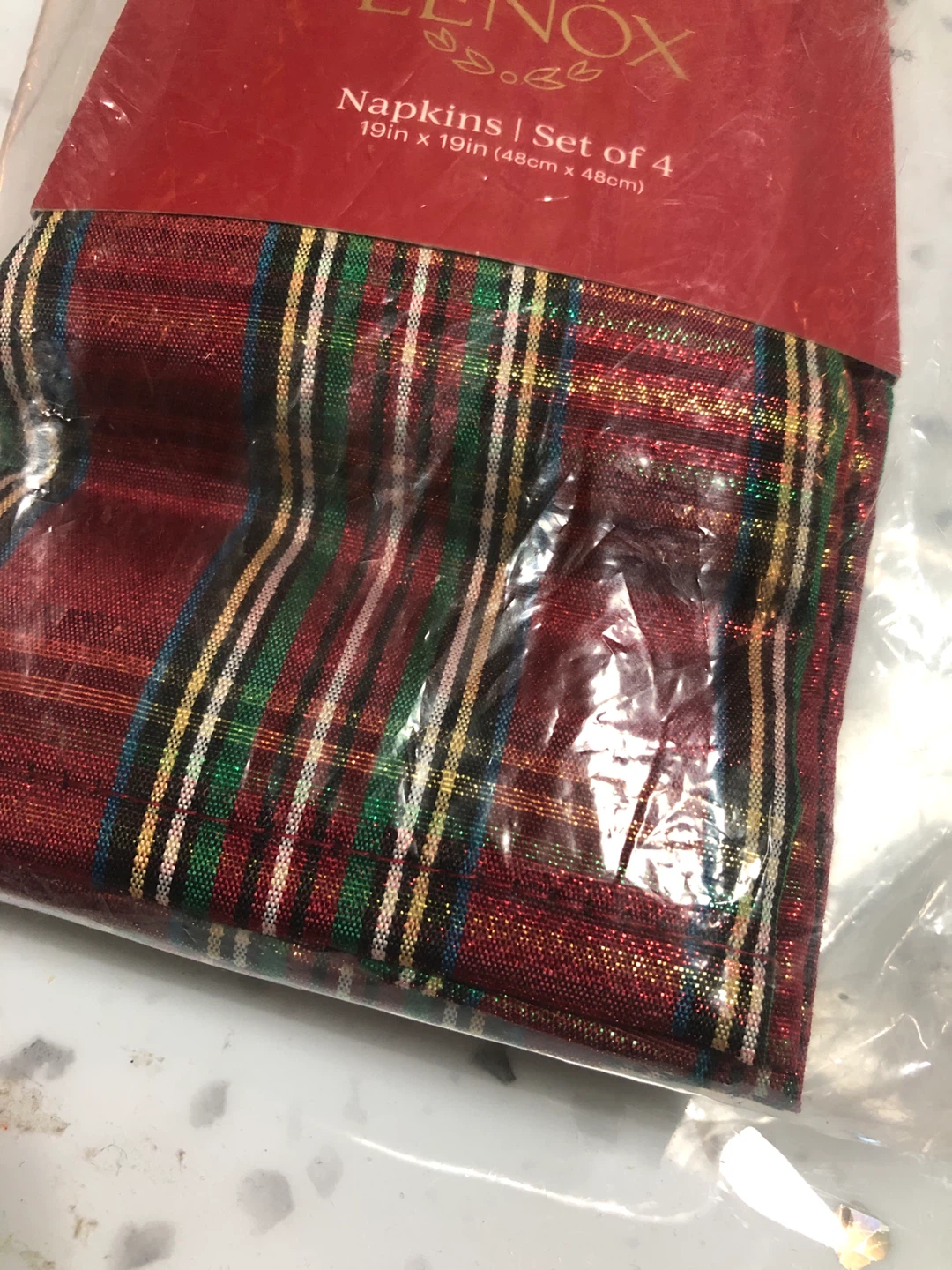 New 🥕 Lenox Holiday Nouveau Dazzle Napkins - Set of 4 - photo 4