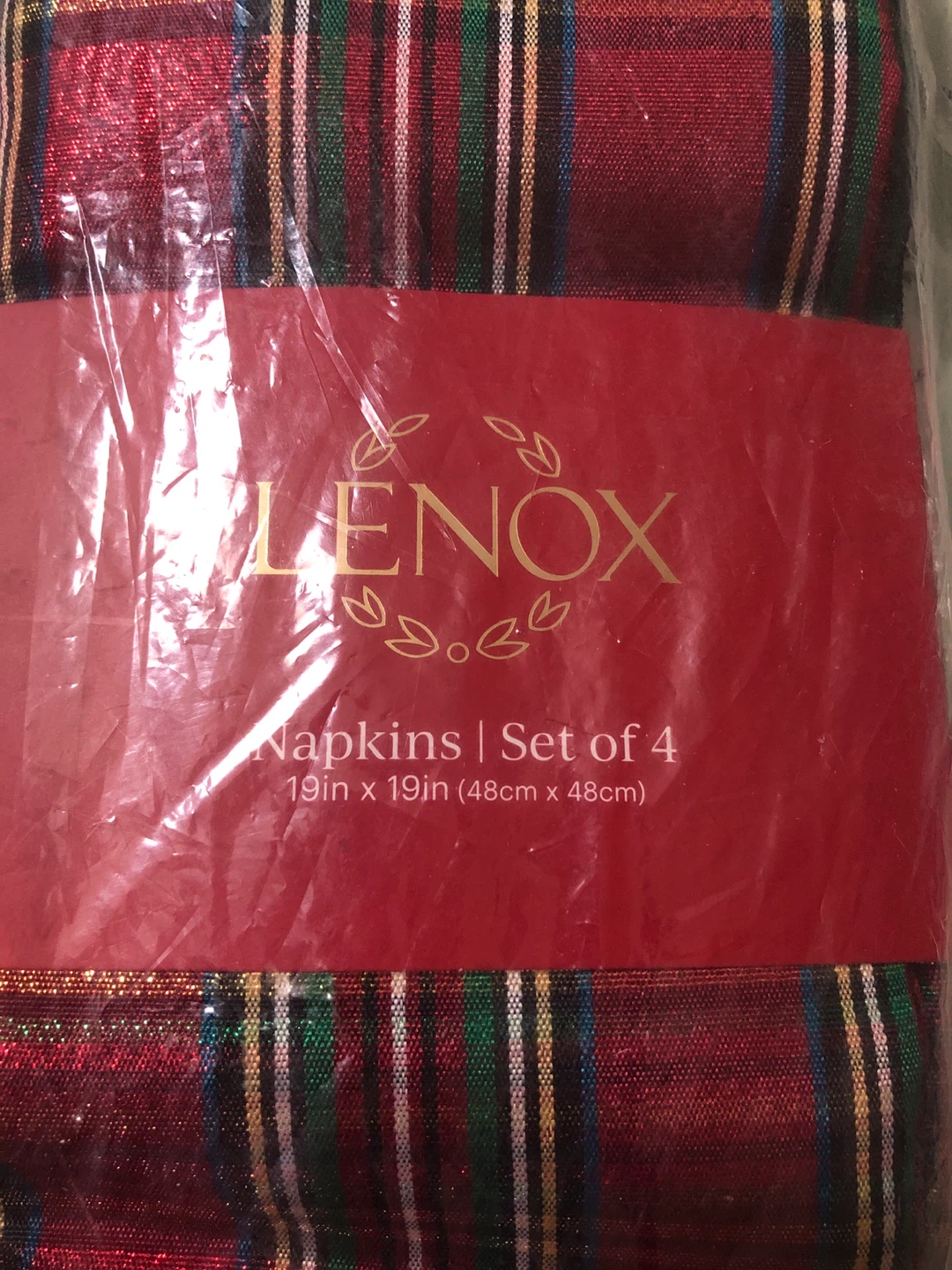 New 🥕 Lenox Holiday Nouveau Dazzle Napkins - Set of 4 - photo 3