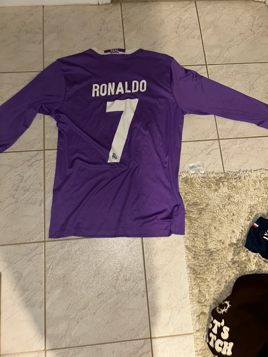 Adidas Real Madrid Ronaldo #7 Purple Jersey