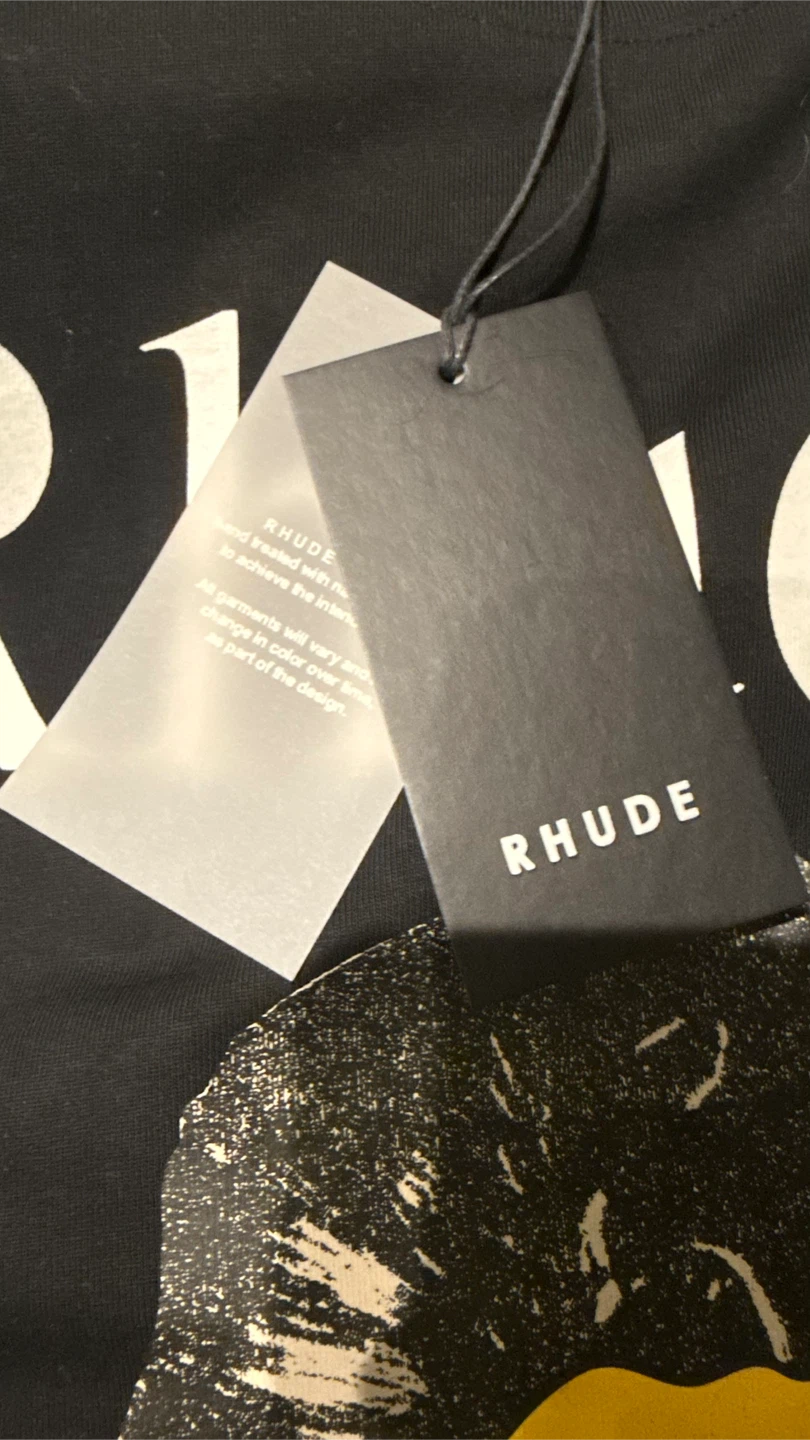 Rhude Dear God Tee - Black - photo 3