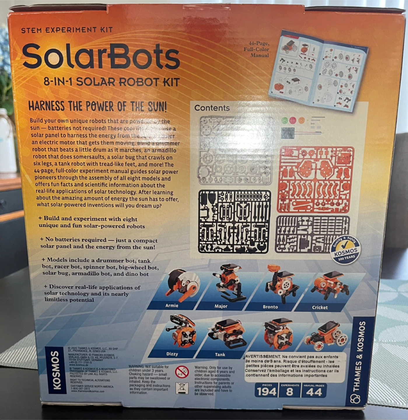 Thames & Kosmos SolarBots 8-in-1 Solar Robot Kit - photo 2