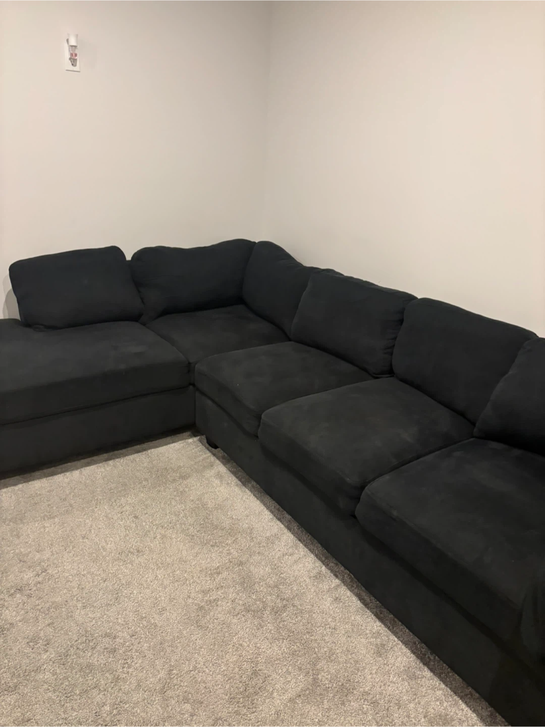 Large Black Sectional Sofa