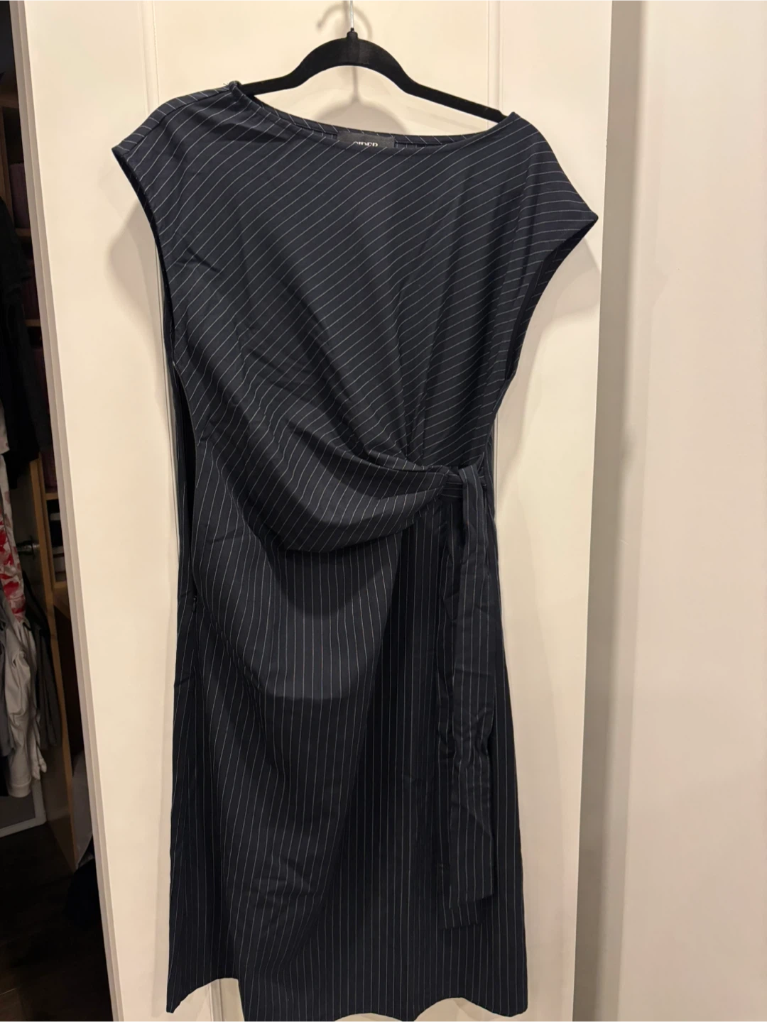 Cider  Striped Tie-Waist Dress