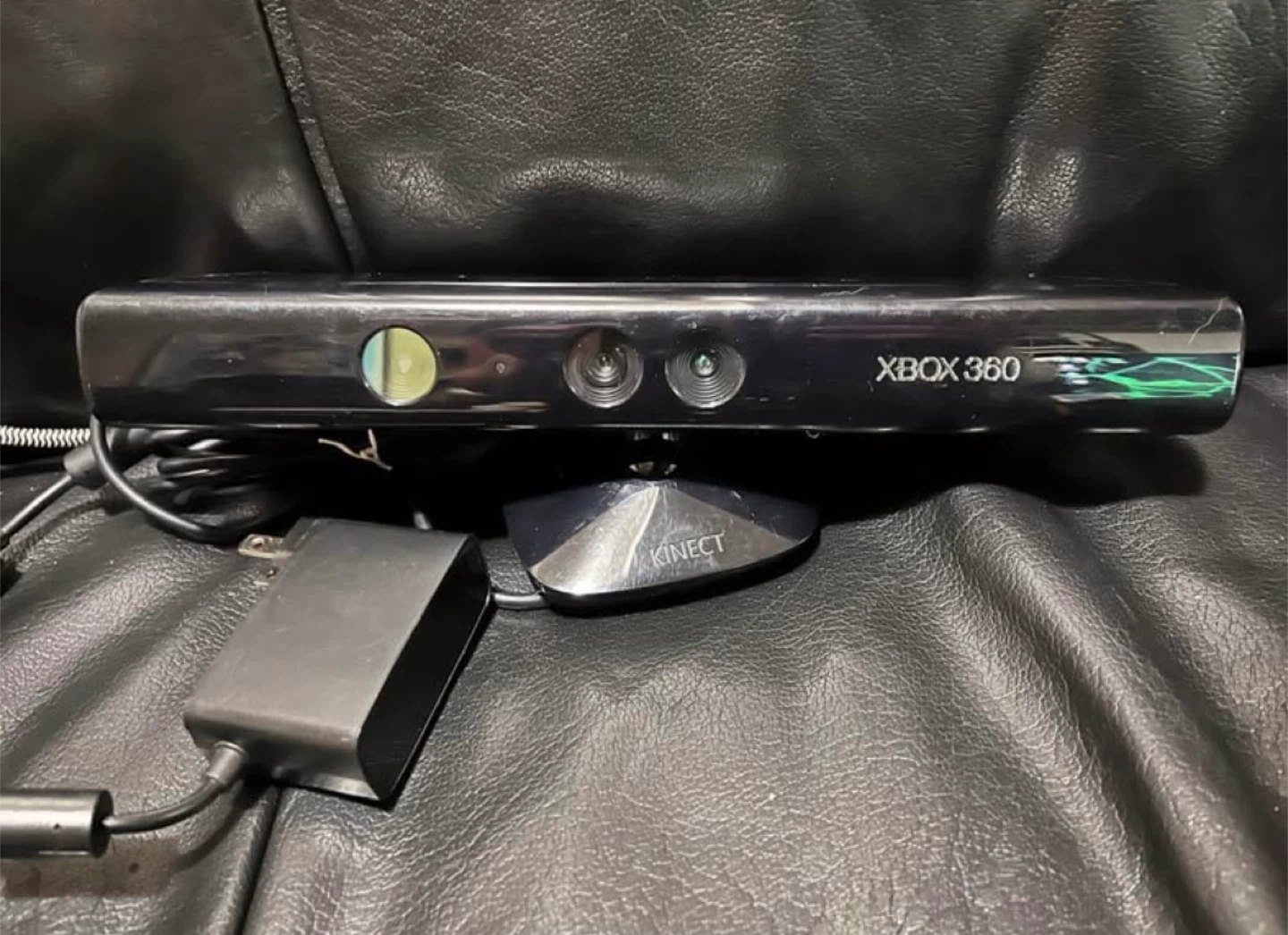 Xbox 360 Kinect with adapter