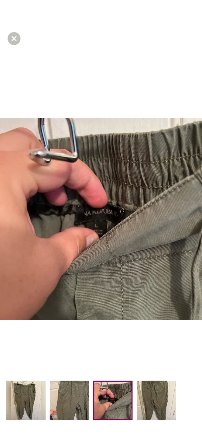 Banana Republic Olive Green Joggers - Size L - photo 3