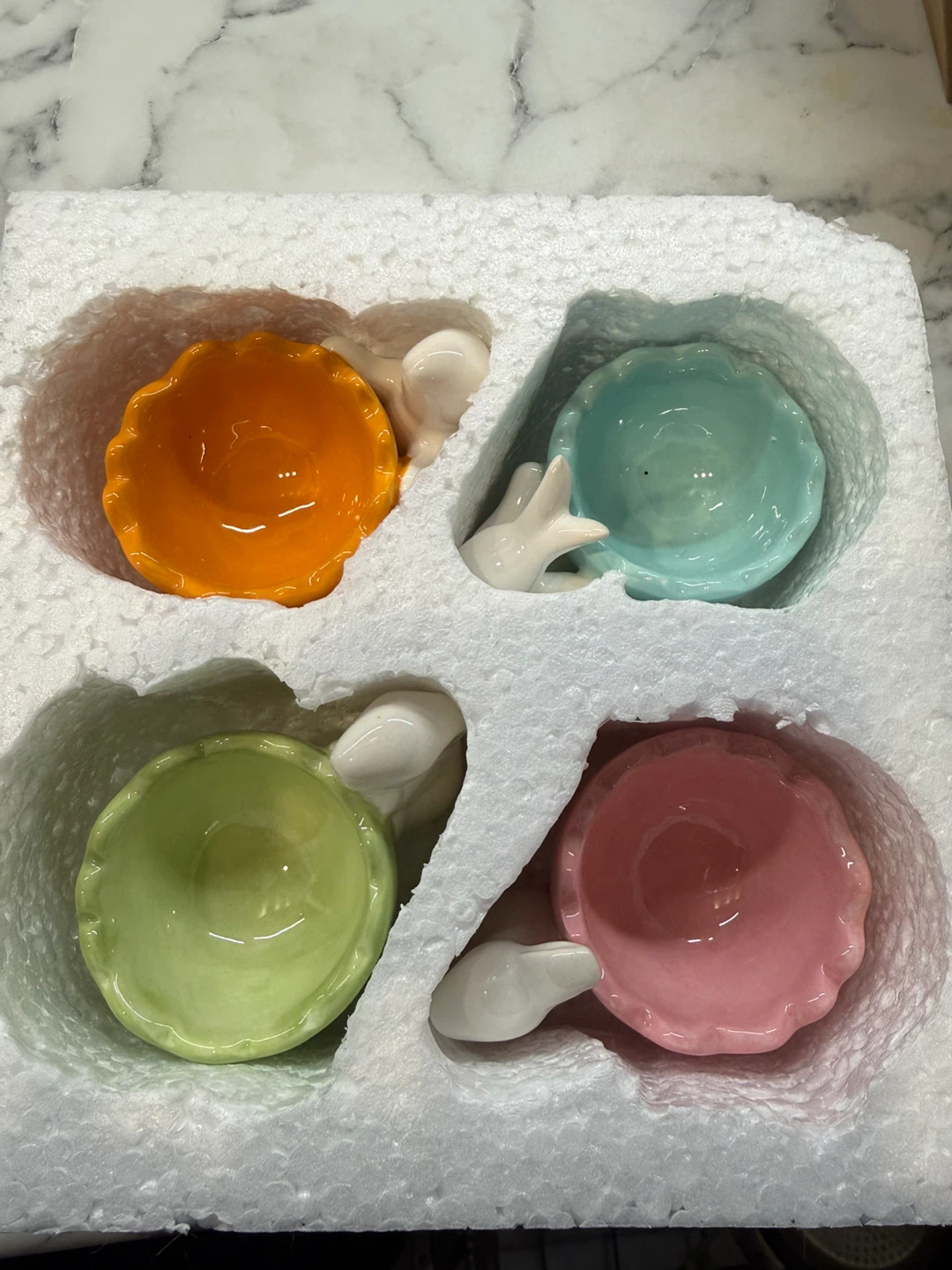 Avon Easter Bunny Egg Cups - Set of 4 - photo 2