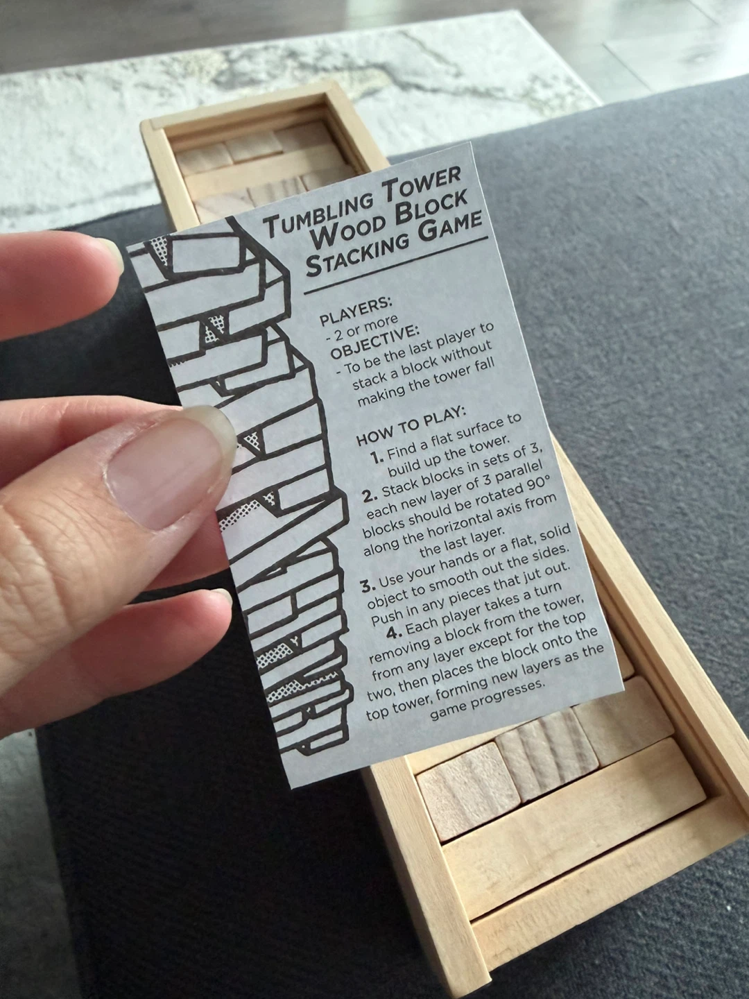 GREAT CONDITION Tumbling Tower Wood Block Stacking Game - photo 2