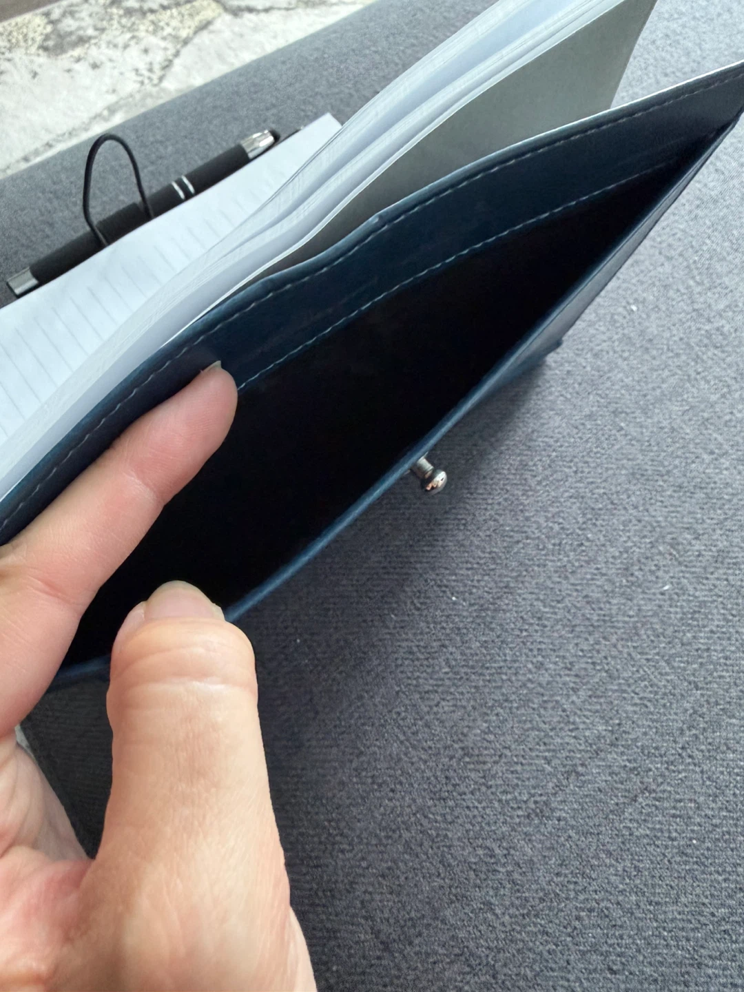 GREAT CONDITION Blue Leather Journal - photo 2
