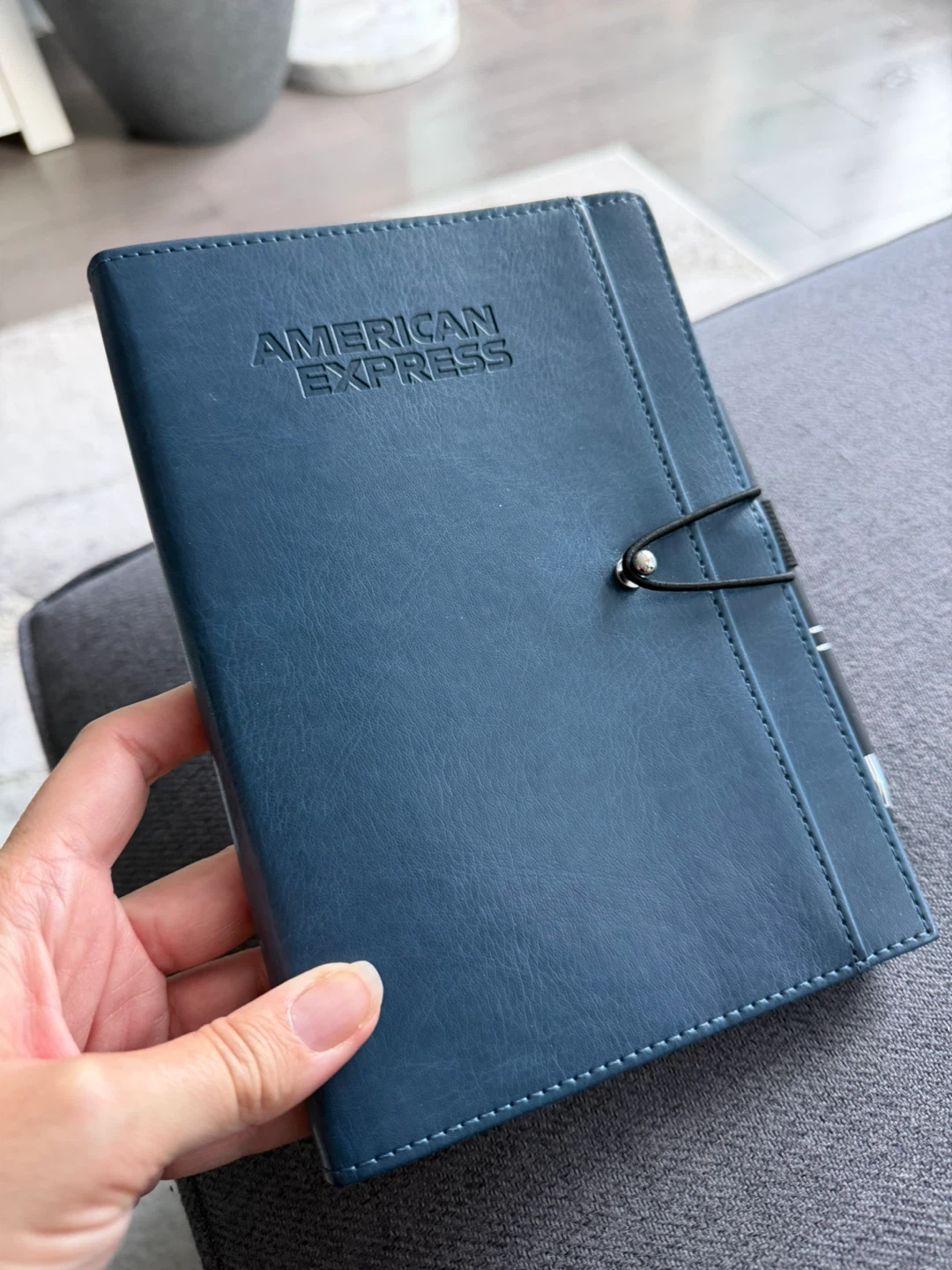 GREAT CONDITION Blue Leather Journal