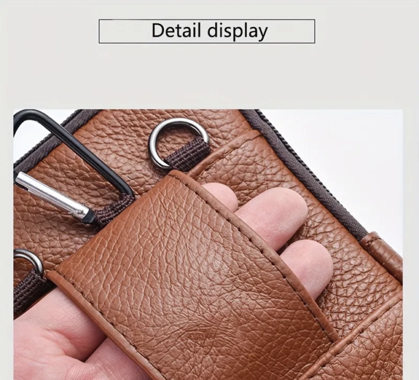 Brand New-Brown Cell Phone Holster Belt Bag - photo 2