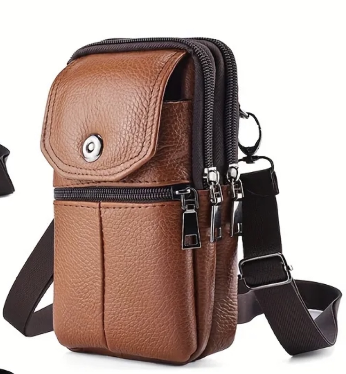 Brand New-Brown Cell Phone Holster Belt Bag